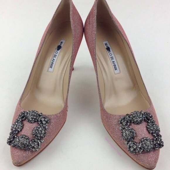 MANOLO BLAHNIK Hangisi Pump Sz 8 - Picture 5 of 8